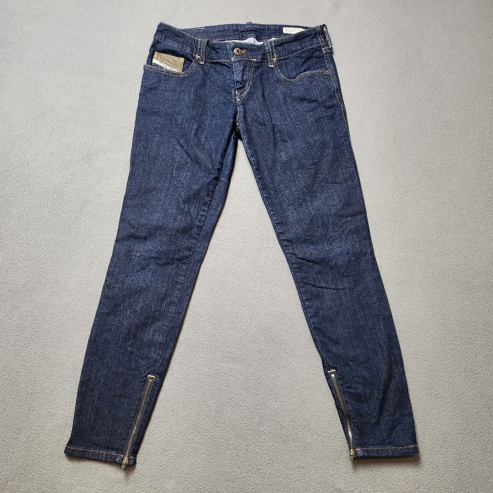 DIESEL grupee Zip women's jeans - diesel Super Slim - Skinny - Low Waist Sz 29